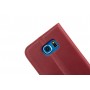 Genuine Leather Bookcase Samsung Galaxy S6 Edge Rood