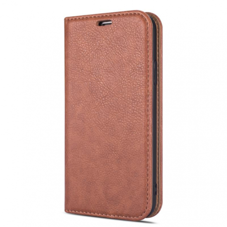 Rico Vitello Magnetische Wallet case voor iphone XS Max Bruin