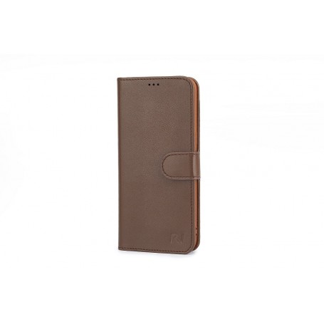 Rico Vitello Super Wallet case voor Galaxy A8 2018 Donker Bruin