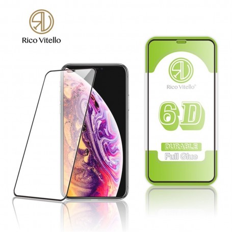 Rico Vitello Screenprotector gehard glas 6D voor iPhone  X max 