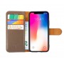 Rico Vitello Super Wallet case voor iphone XS MAX Donker Bruin