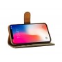 Rico Vitello Super Wallet case voor iphone XS MAX Donker Bruin