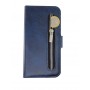 Rico Vitello Rits Wallet case voor iPhone 11 pro max blauw