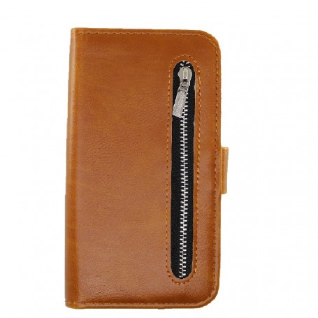 Rico Vitello Rits Wallet case voor iPhone 11 pro max bruin