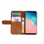 Rico Vitello Rits Wallet case voor Galaxy S10 Plus Bruin