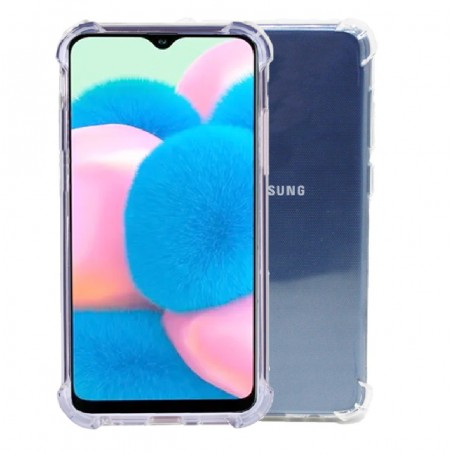 Rico Vitello Anti shock siliconen back cover voor Galaxy A40 doorzichtig