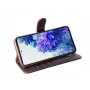 Echt Leren Book Case Galaxy S10 Donker Bruin