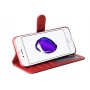 Echt Leren Book Case iPhone 7/8 PLUS ROOd