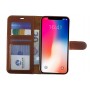 Echt Leren Book Case iphone XS MAX Licht Bruin