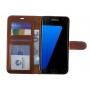 Echt Leren Book Case Samsung Galaxy S7 Edge Licht Bruin