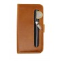 Rico Vitello Rits Wallet case voor Galaxy S20 Bruin