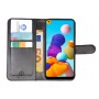 Rico Vitello excellent Wallet Case voor Galaxy A21S Zwart