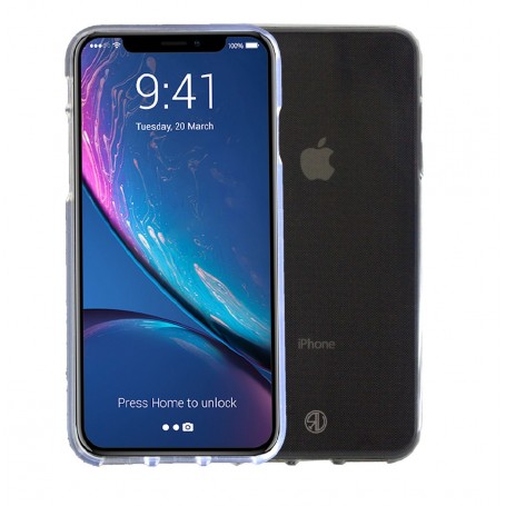 RV siliconen back cover voor iPhone XS max doorzichtig