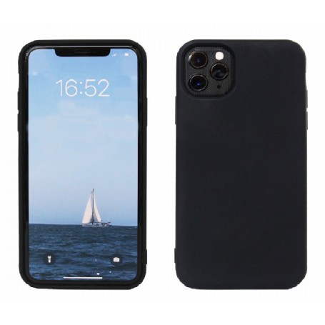 Rico Vitello Super PU Back Cover voor iPhone 12 Pro Max Zwart