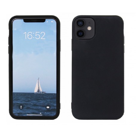 Rico Vitello Super PU back cover voor iPhone 12 mini zwart