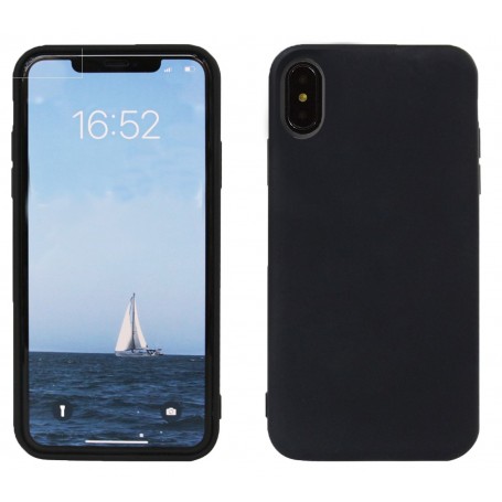 Rico Vitello Super PU back cover voor iPhone XS max zwart