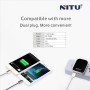 Uneversele reisadapter 3.4A  met 2 poorten + USB lightning kabel 1m  voor iPhone