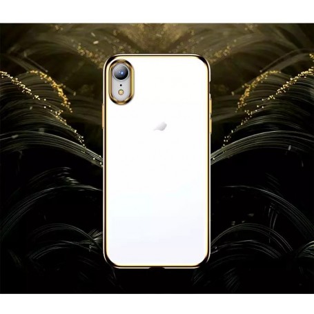 Zachte jane serie met goud rand voor iphone X/XS