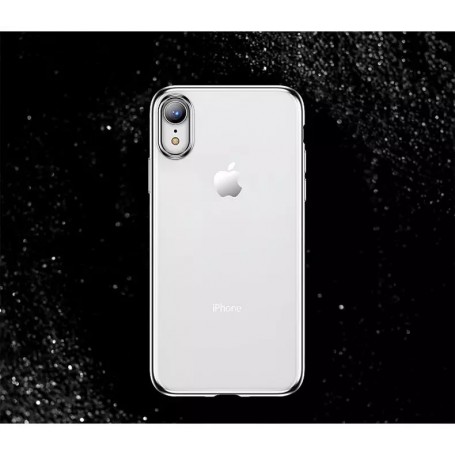 Zachte jane serie met grijs rand voor iphone X/XS