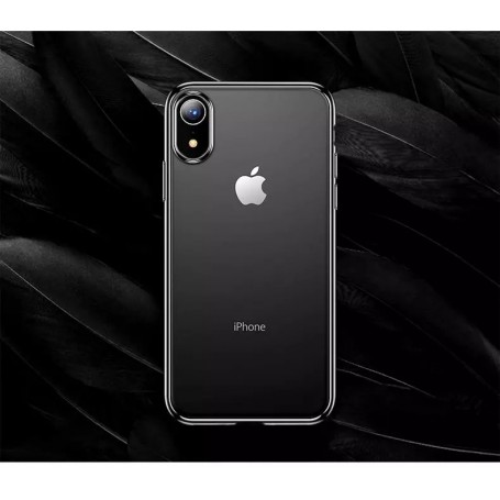 Zachte jane serie met zwarte rand voor iphone XS Max