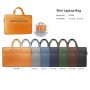 Slim eco- leather Laptoptas 13-15 inch Zwart