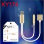 Type- C 2 in 1 KY174 naar 3.5 mm Charger en Audio Jack