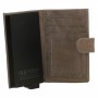 Credit card etui RFID Leder old west echt Donkergrijs