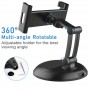 Smartphone en Tablet houder 360º Multi-angle rotatable zwart