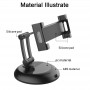 Smartphone en Tablet houder 360º Multi-angle rotatable zwart