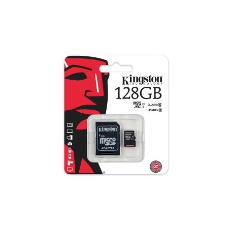 Kingston-klasse 10 Micro SD 128GB