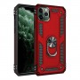 Stevige Ring Backcover voor iPhone 12 Pro Max Rood