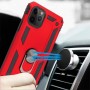 Stevige Ring Backcover voor iPhone 12 Pro Max Rood