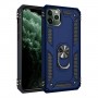 Stevige Ring backcover voor iPhone 12 (pro) Blauw