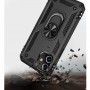 Stevige Ring backcover voor iPhone 12 Mini Zwart