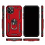 Stevige Ring backcover voor iPhone 12 Mini Rood