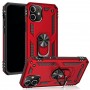 Stevige Ring backcover voor iPhone 12 Mini Rood