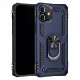 Stevige Ring backcover voor iPhone 12 Mini Blauw