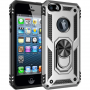 Stevige Ring backcover voor iPhone 5S/5SE Zilver