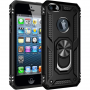 Stevige Ring backcover voor iPhone 5S/5SE Zwart