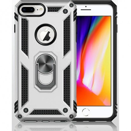 Stevige Ring backcover voor iPhone 7/8 Plus Zilver