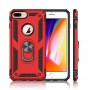 Stevige Ring backcover voor iPhone 7/8 Plus Rood