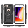 Stevige Ring backcover voor iPhone 7/8 Plus Zwart