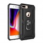 Stevige Ring backcover voor iPhone 7/8 Plus Zwart