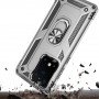 Stevige Ring backcover voor Samsung S20 Ultra Zilver