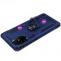 Stevige Ring Backcover voor Samsung S20 Plus Blauw