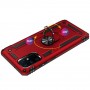 Stevige Ring Backcover voor Samsung S20 Plus Rood