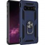 Stevige Ring backcover voor Samsung S10 Plus Blauw