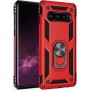 Stevige Ring backcover voor Samsung S10 Rood