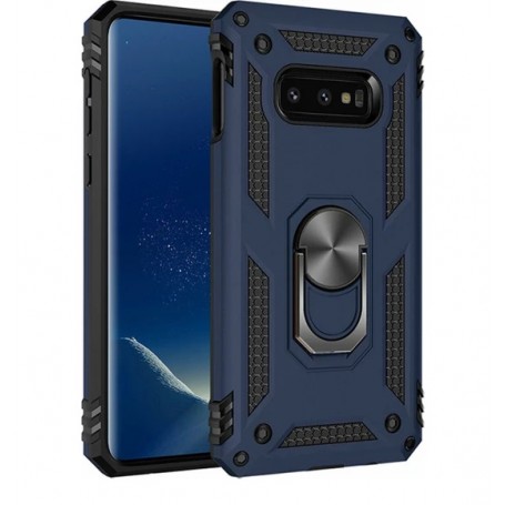 Stevige Ring backcover voor Samsung S10E Blauw