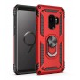 Stevige Ring backcover voor Samsung S9 Rood